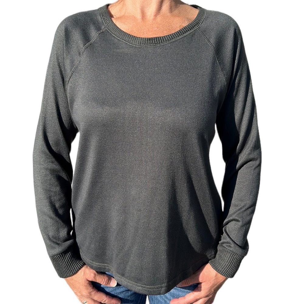 Splendid Anthropologie‎ Sweater Long Sleeve Top Charcoal Gray M
